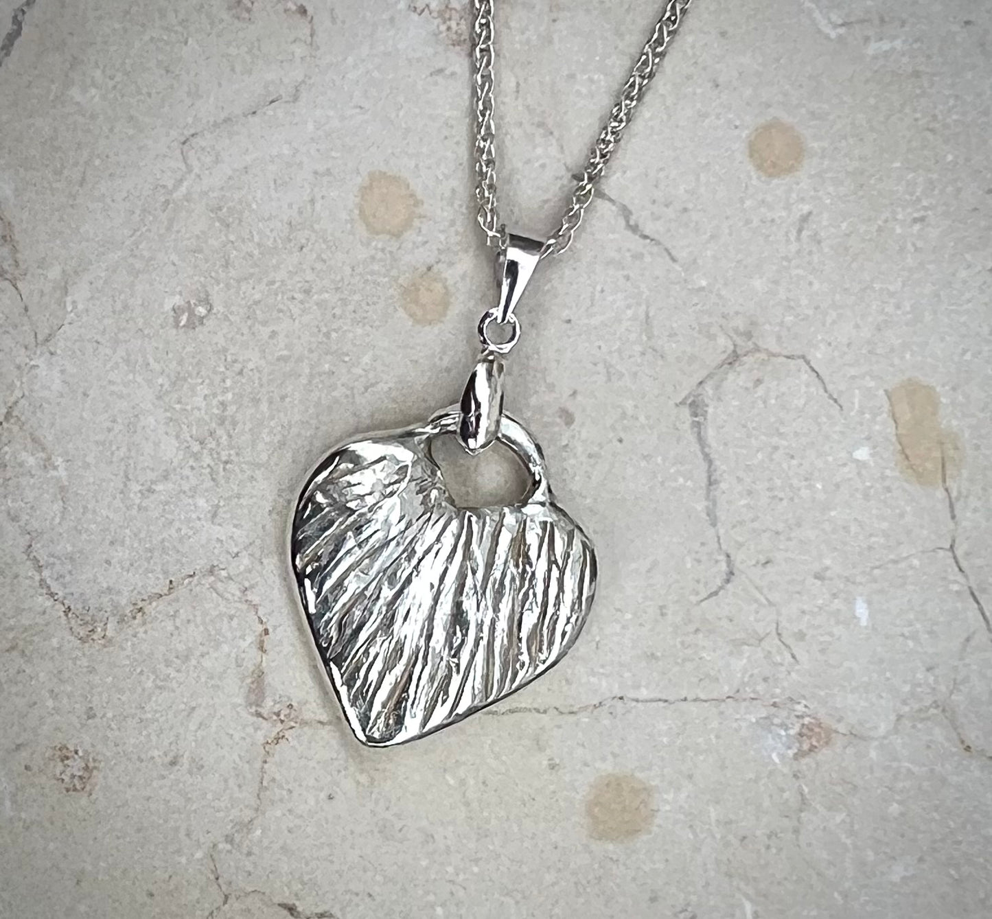 Hand crafted sterling silver Pendant Necklace. Sterling silver chain included. Contemporary minimalistic gift to complement casual outfit