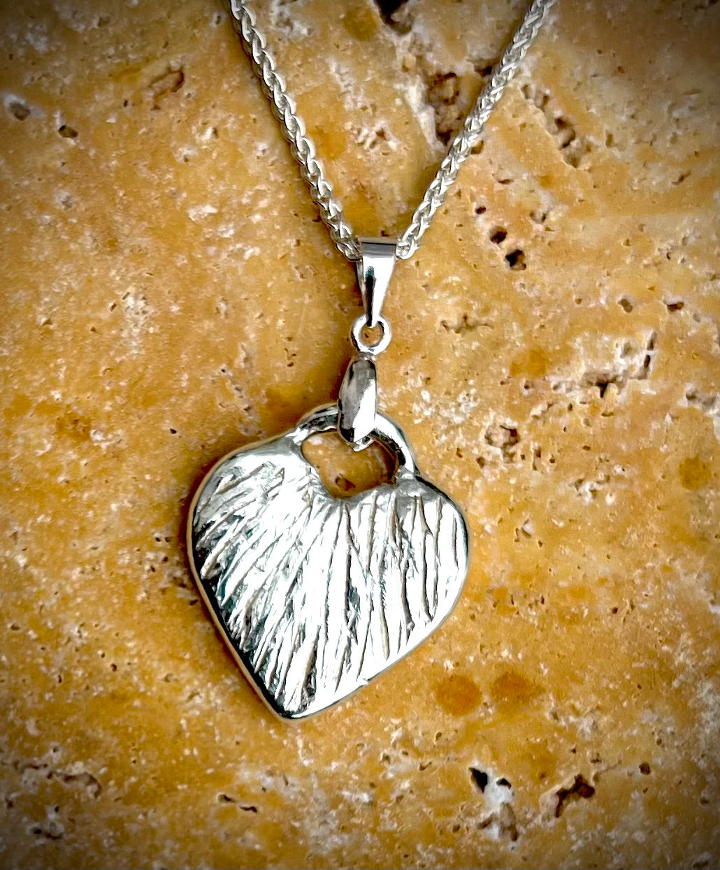 Hand crafted sterling silver Pendant Necklace. Sterling silver chain included. Contemporary minimalistic gift to complement casual outfit