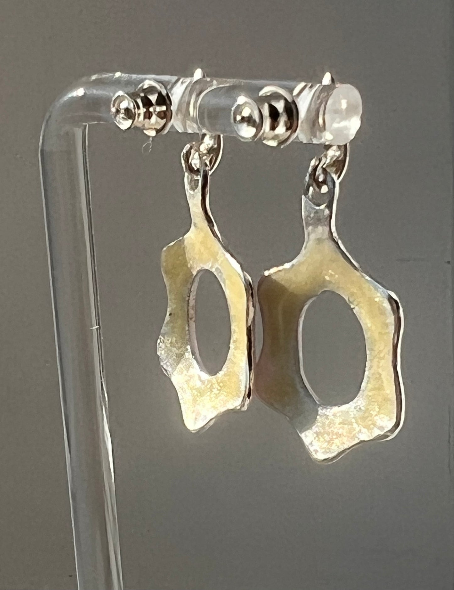 Pink Enameled Earrings