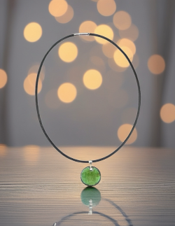 Handmade enamel chocker necklace. Minimalist design.