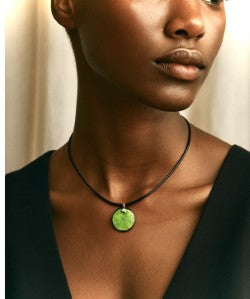 Handmade enamel chocker necklace. Minimalist design.
