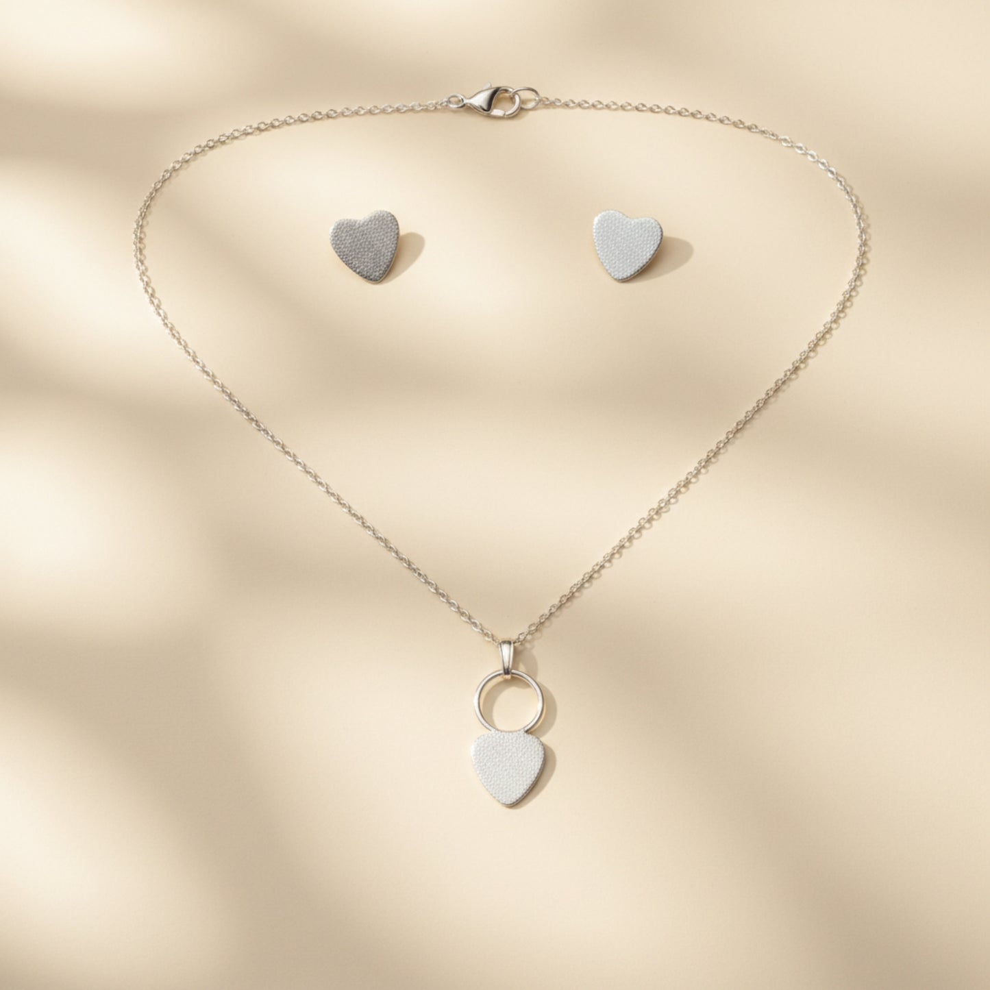 jewelry set in white background