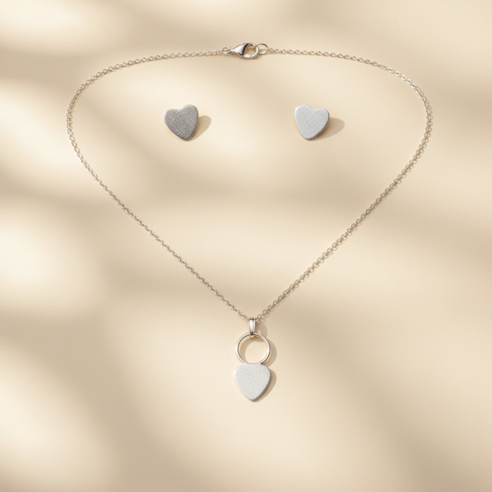 jewelry set in white background