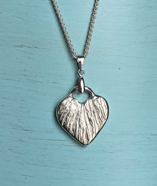 Hand crafted sterling silver Pendant Necklace. Sterling silver chain included. Contemporary minimalistic gift to  complement casual outfit